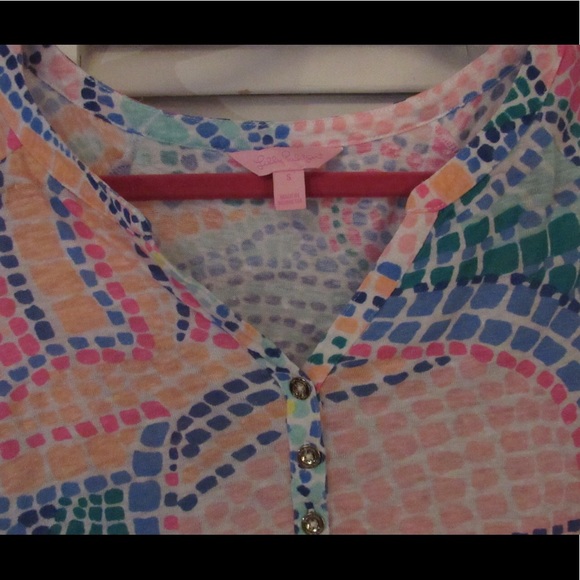 Lilly Pulitzer Egret Top - Picture 3 of 4